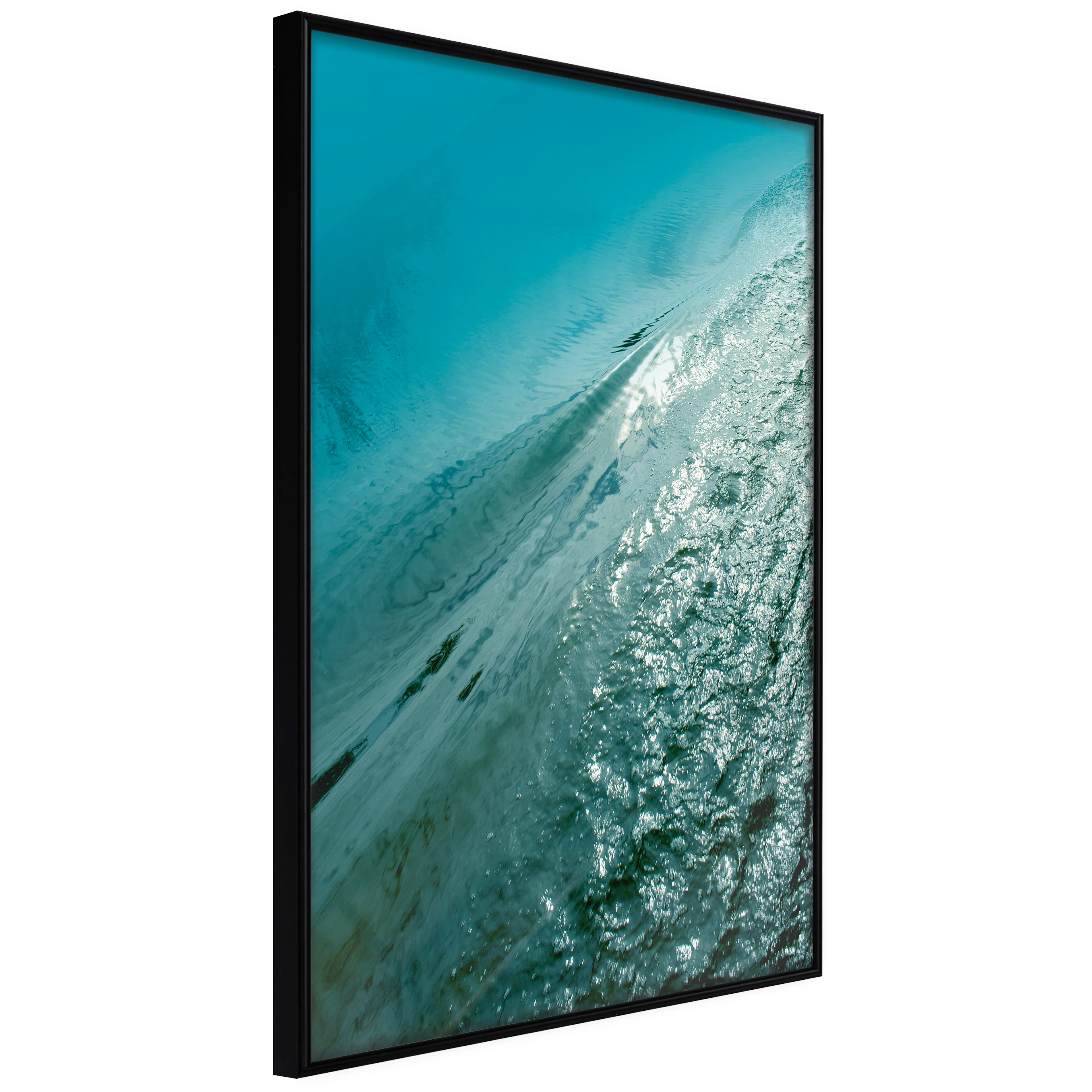 Affisch - Emerald Ocean [Poster] 40x60 Svart ram, 40x60 cm