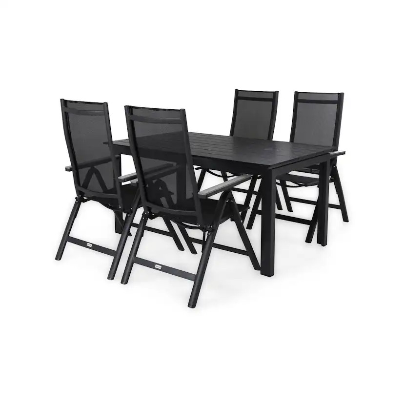 Matgrupp Comfort Garden Portland Matgrupp Utomhus 152-210x90 med 4 Monaco Light Positionsstol