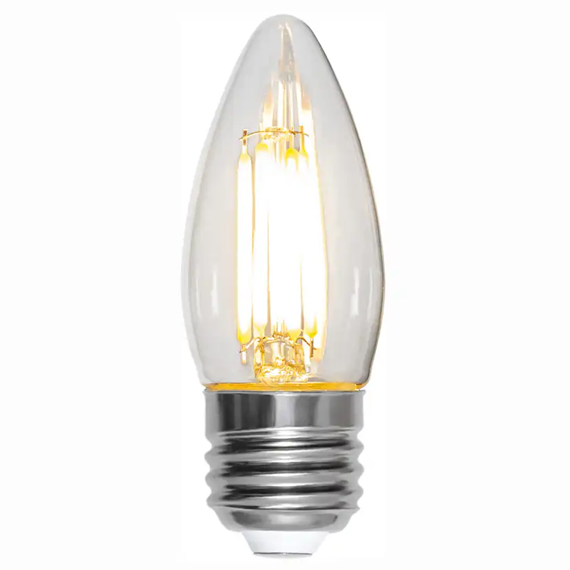 LED-lampa Star Trading Clear E27 C35 470 Lumen