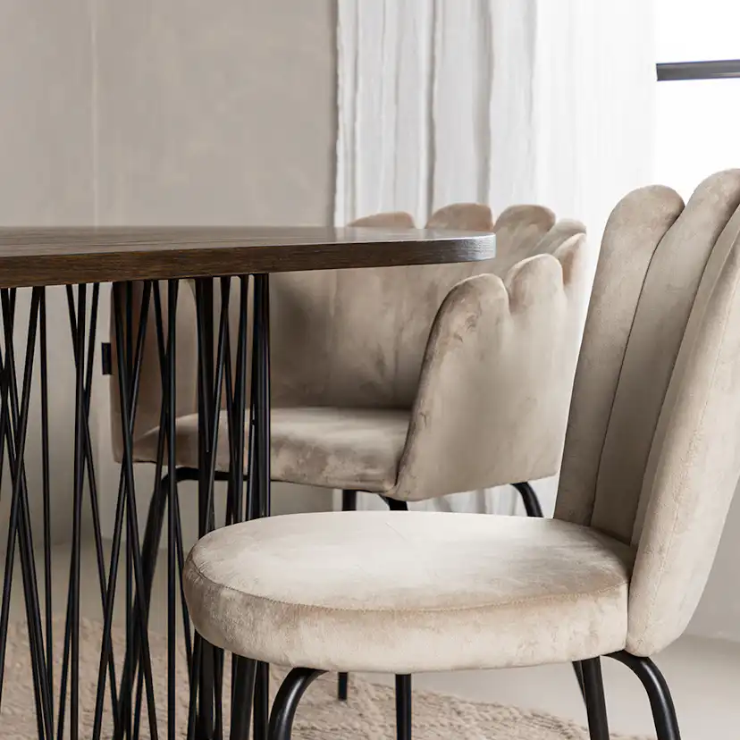 Matgrupp furniture/fashion Stone med 4 Limhamn Light Stolar och 2 Limhamn Stolar