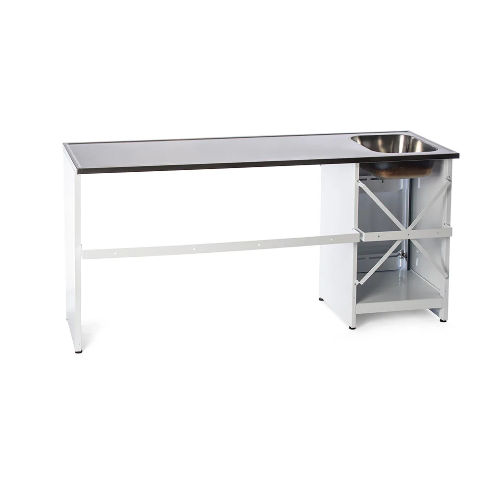 NIMO TVÄTTBÄNK Fjord Laundry Bench 180 HT VIT HÖ Placering: Höger, Utförande: Fjord Laundry Bench 180 halv öppen, Vit