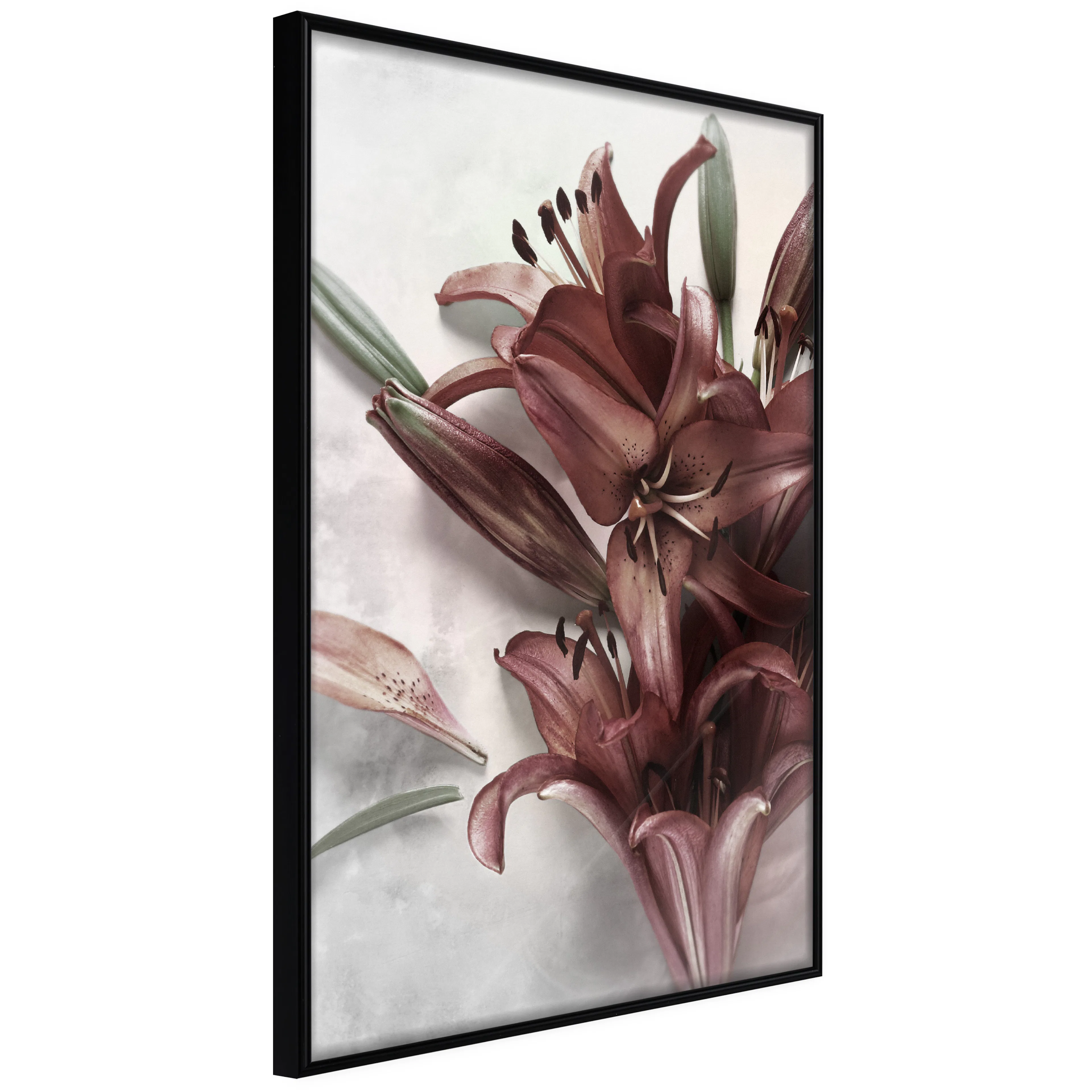 Affisch - Floral Form [Poster] 40x60 Svart ram, 40x60 cm