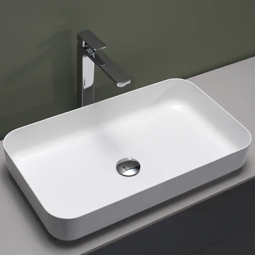 Tvättställ Hafa Edge Smooth Glaserat Stål