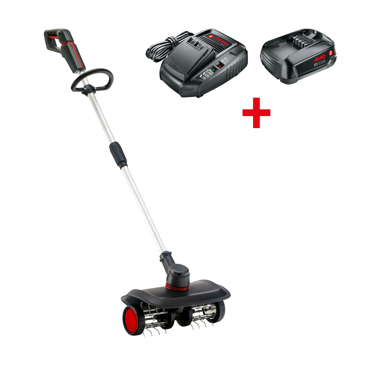 Mossrivare AL-KO AR 1835 18V med Batteri och Laddare