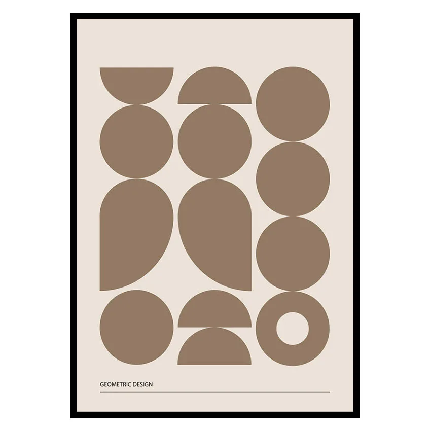 Poster Gallerix Geometric Graphic Beige No1