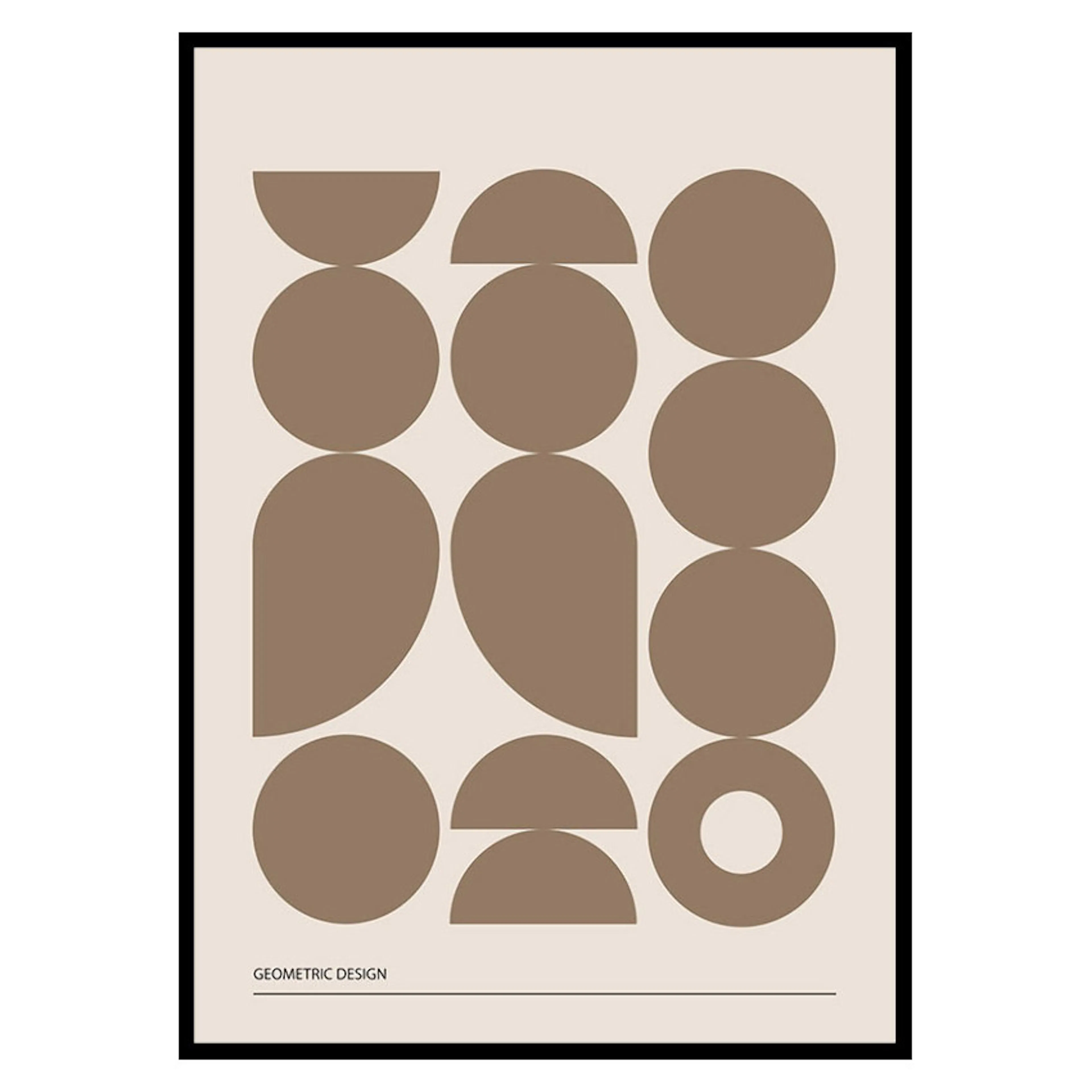 Poster Gallerix Geometric Graphic Beige No1