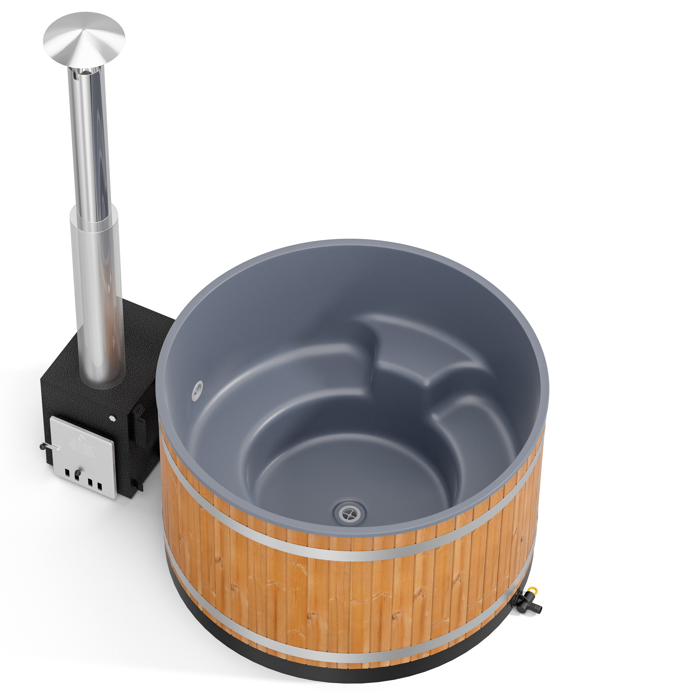 Kirami Comfort Steady M CUBE Thermowood/CasualGray Färg ram: CasualGray, Färg kar: Thermowood