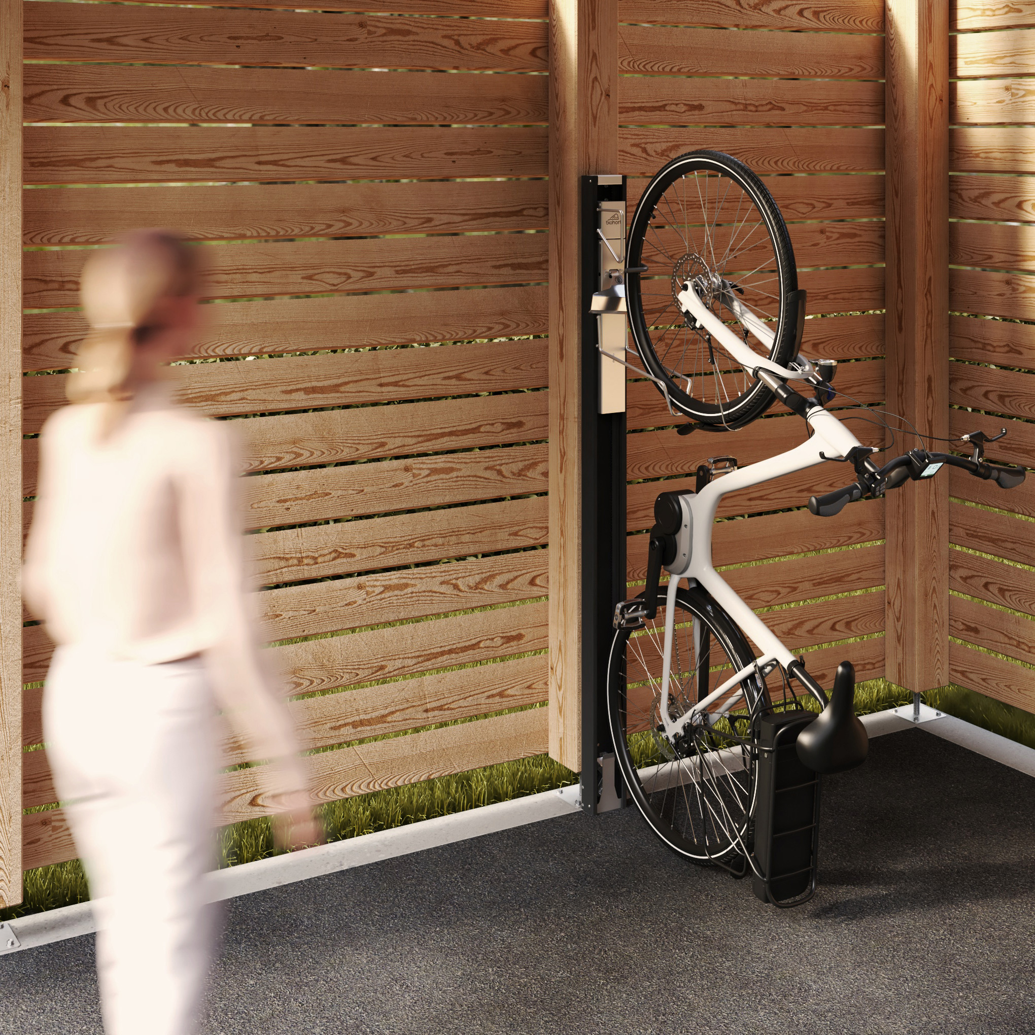 Cykelhållare BikeLift för Väggmontering Standard Mörkgrå