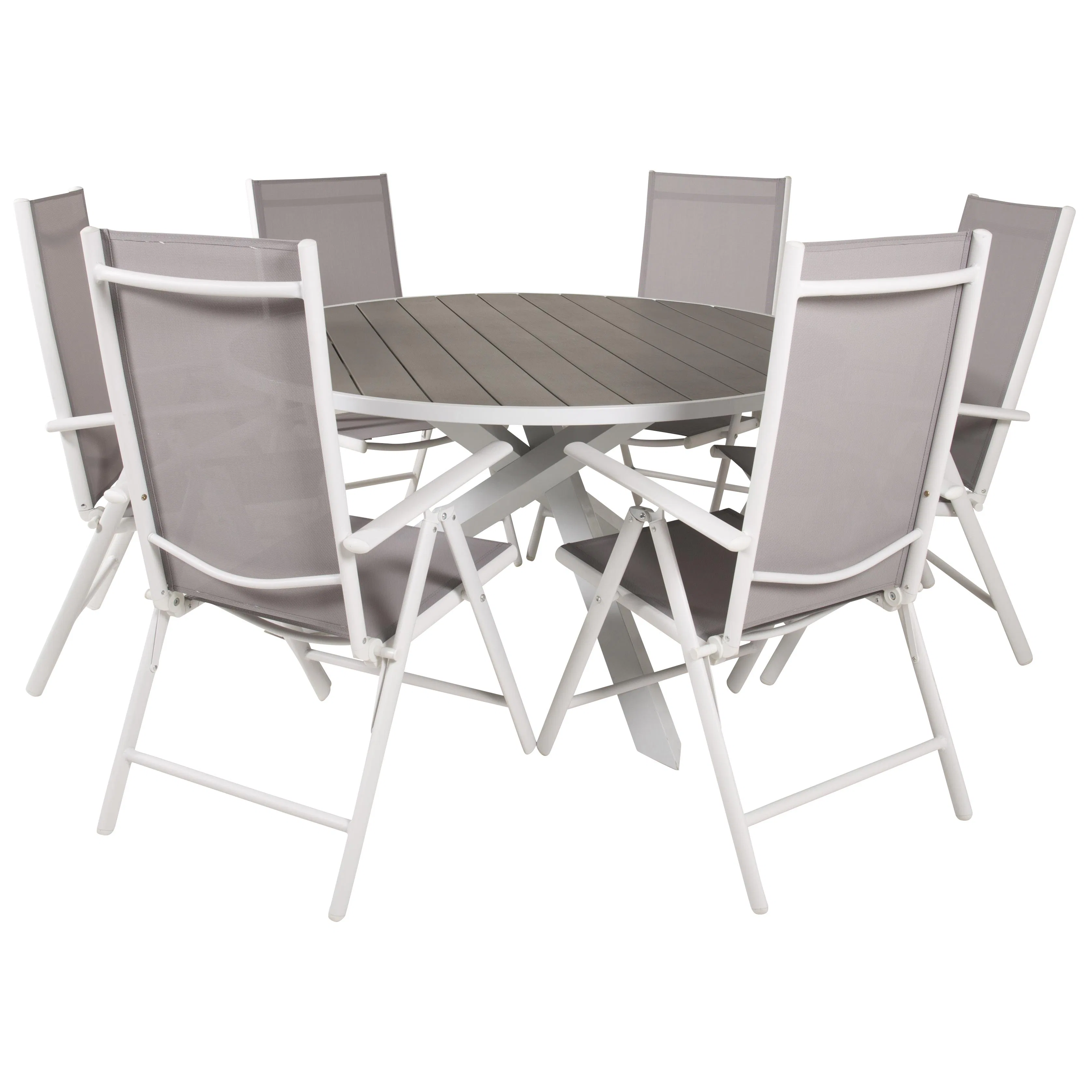 Matgrupp Venture Home Pincy Ø 140 med 6 Bront Stolar