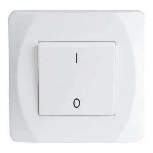 Strömbrytare Malmbergs Nova Infälld 2-Pol Vit