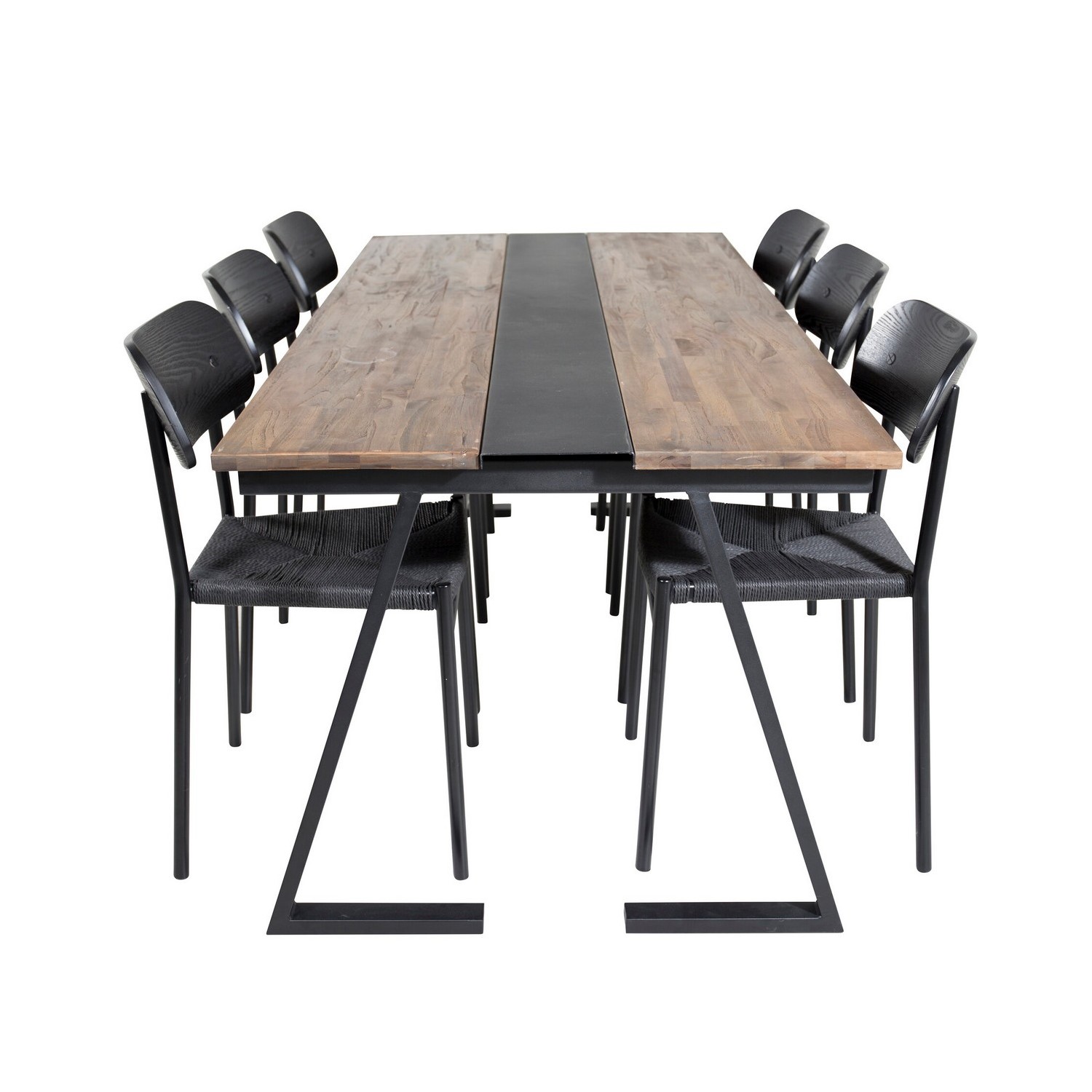 Matgrupp Venture Home Jakarta med 6st Polly Stolar