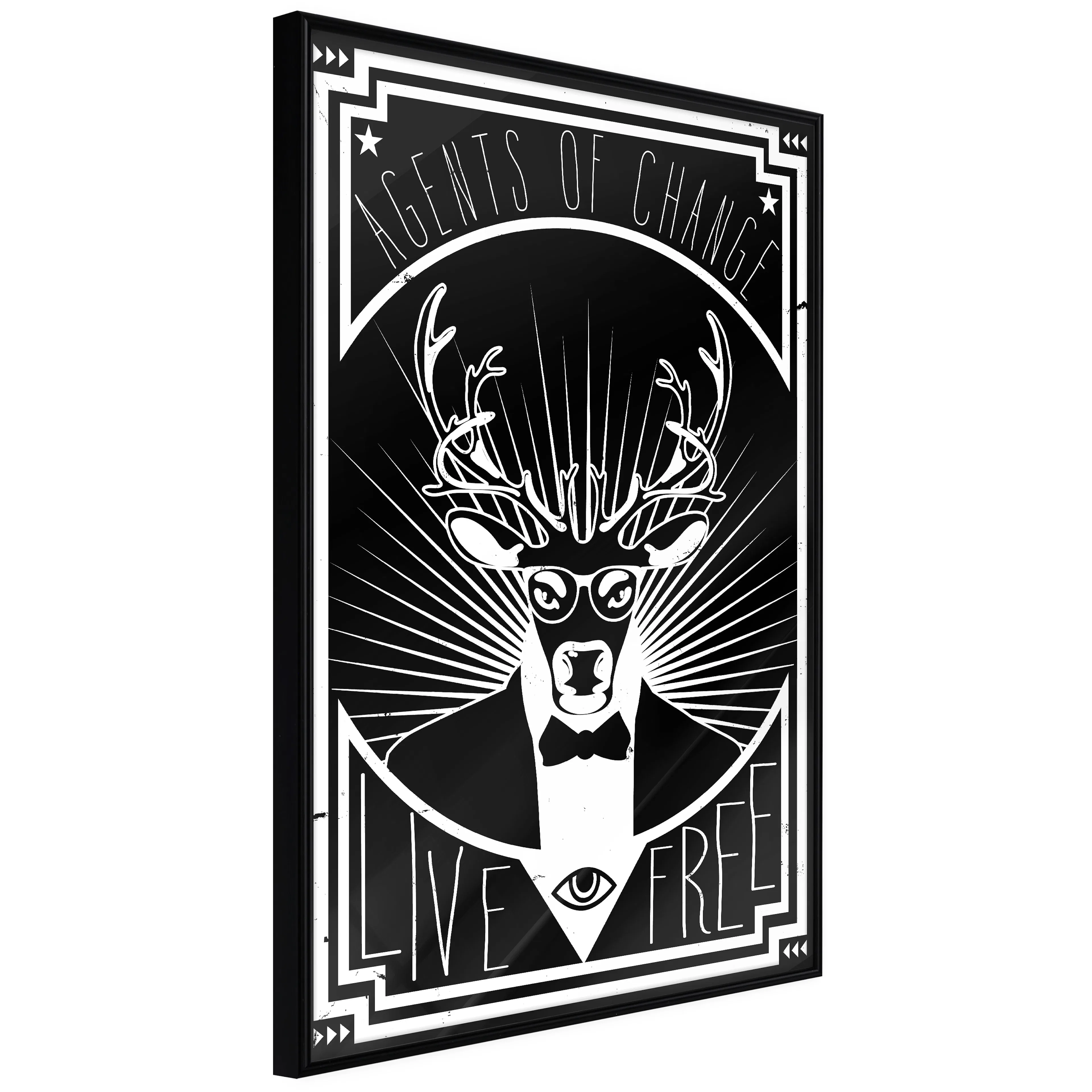 Affisch - Agents of Change [Poster] 40x60 Svart ram, 40x60 cm