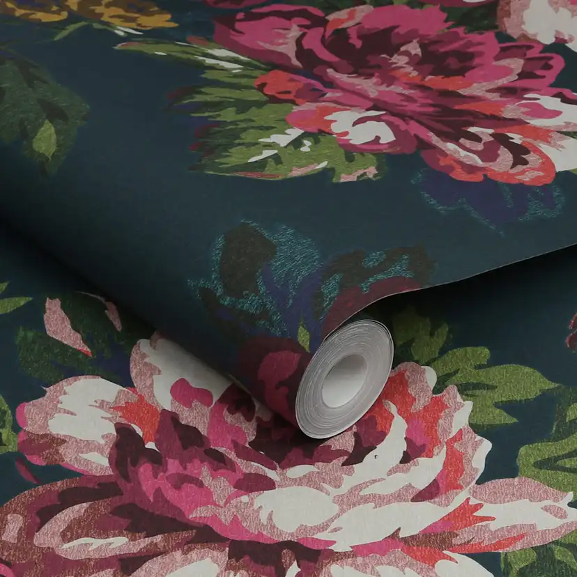 Tapet Joules Invite Floral Peacock
