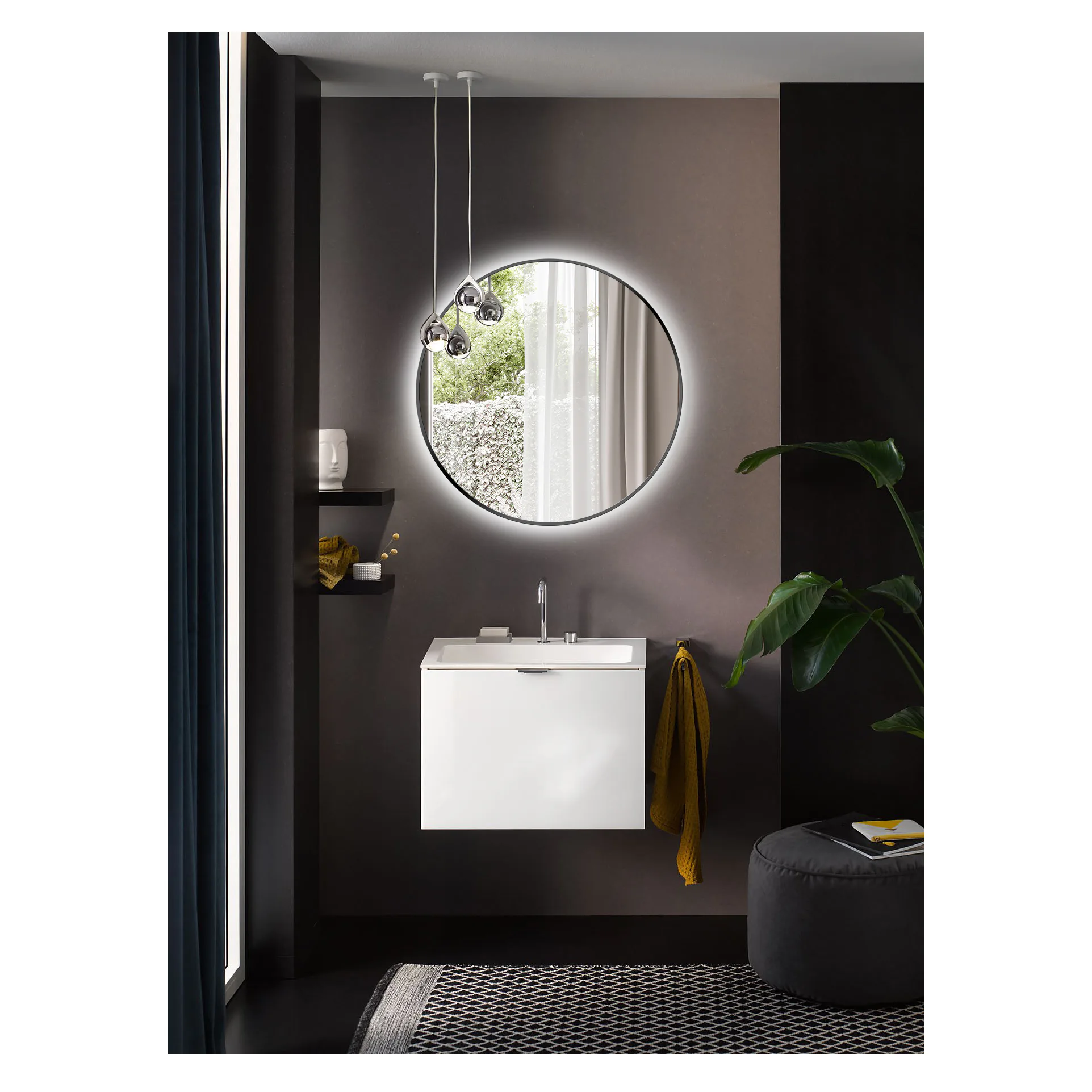 Spegel Bathlife Spira med LED Belysning