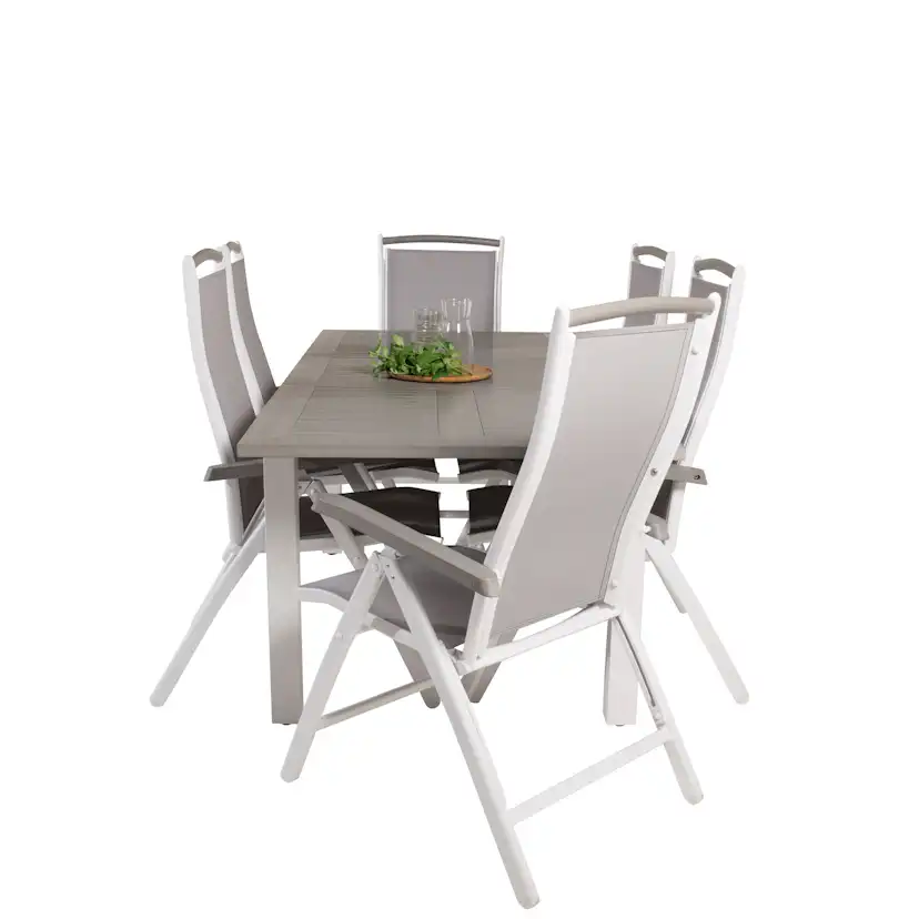 Matgrupp Venture Home Aleyna 152/210 med 6 Stolar