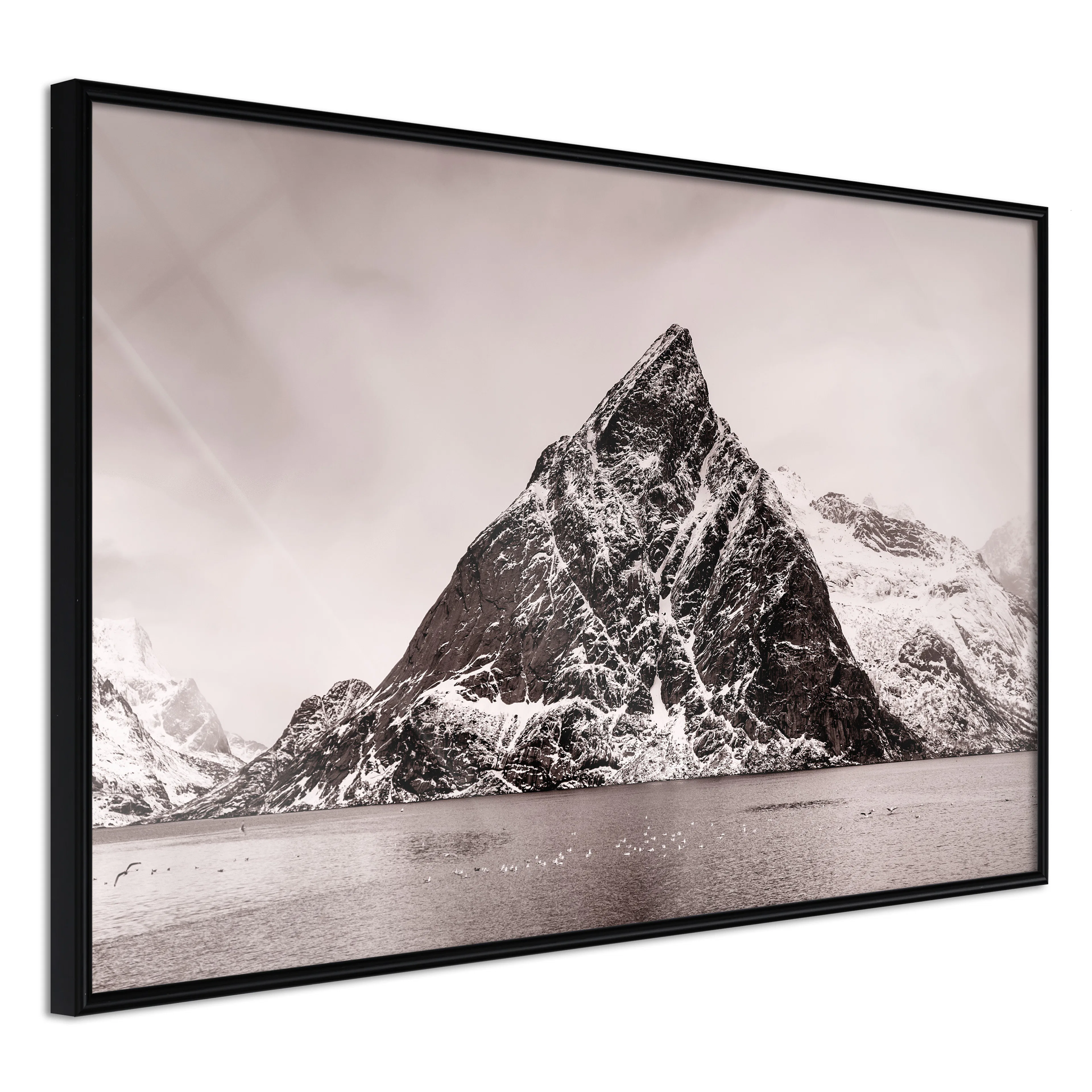 Affisch - Lofoten [Poster] 60x40 Svart ram, 60x40 cm