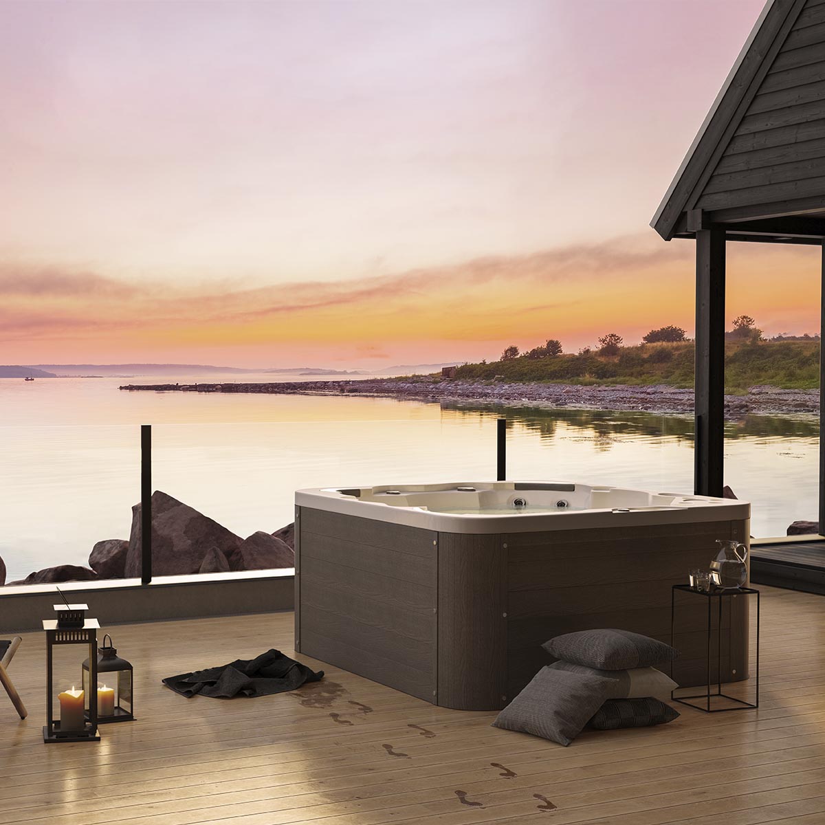 Spabad Westerbergs Sandhamn 42 Jets Vit med Lock