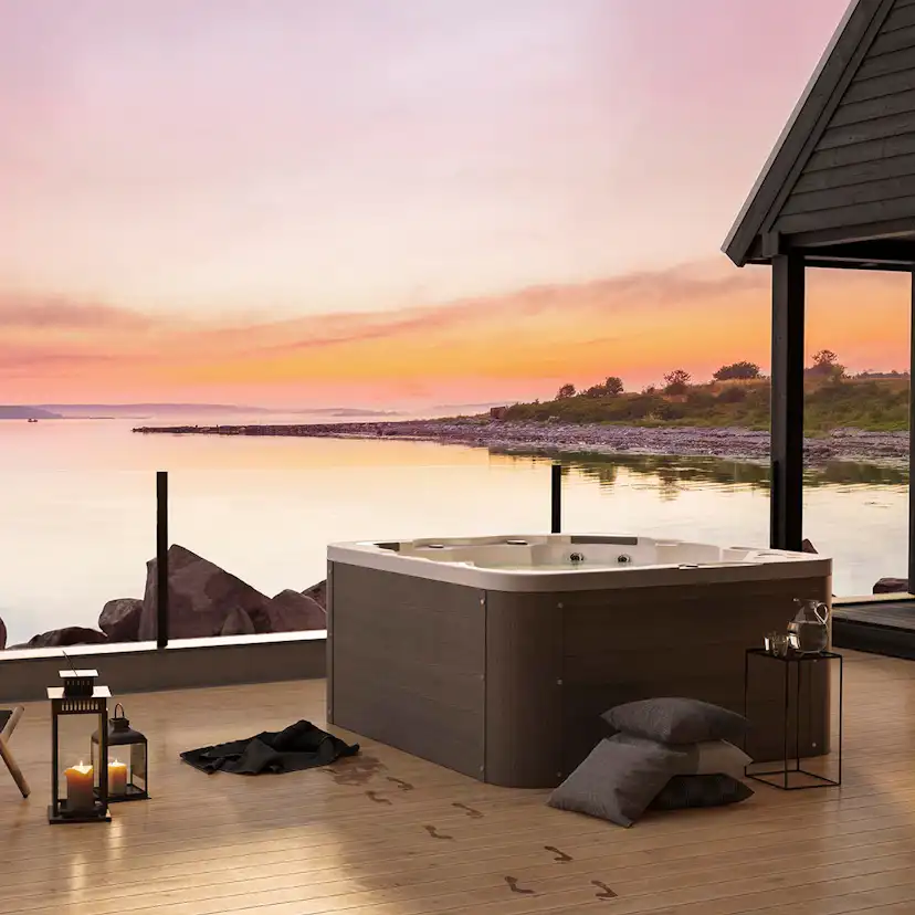 Spabad Westerbergs Sandhamn 42 Jets Vit med Lock