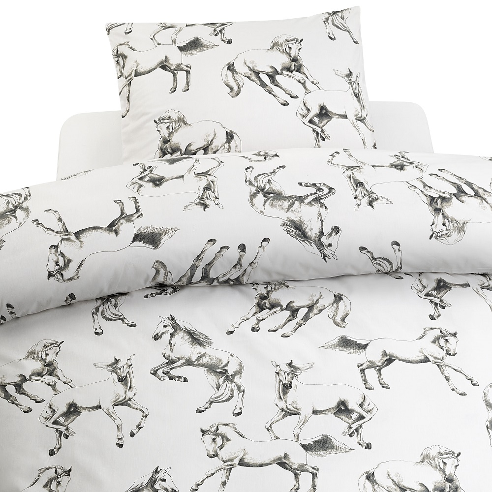 Påslakanset Borganäs of Sweden Lipizzaner Grå Enkelsäng