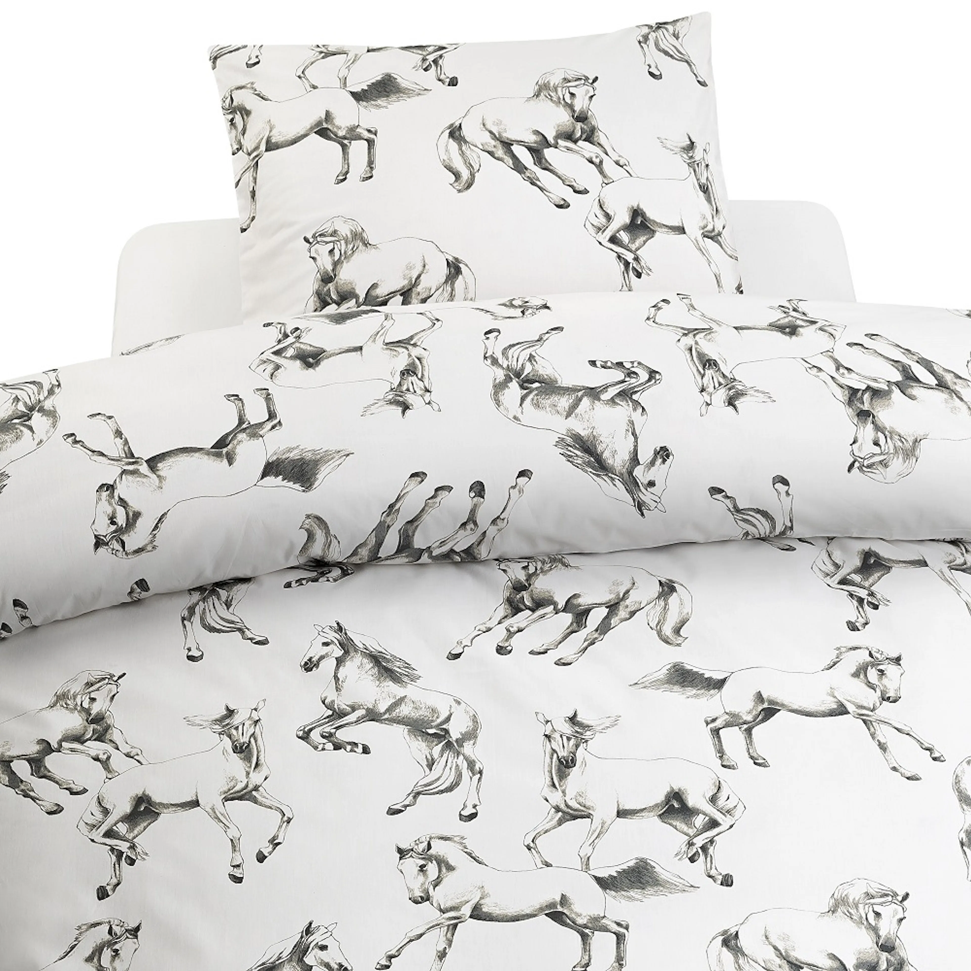 Påslakanset Borganäs of Sweden Lipizzaner Grå Enkelsäng