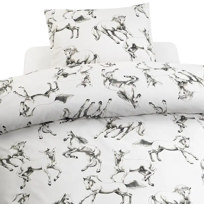 Påslakanset Borganäs of Sweden Lipizzaner Grå Enkelsäng