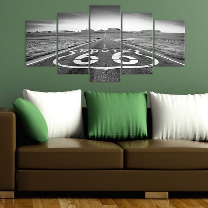 Tavla Arkiio Route 66 Svart Och Vit