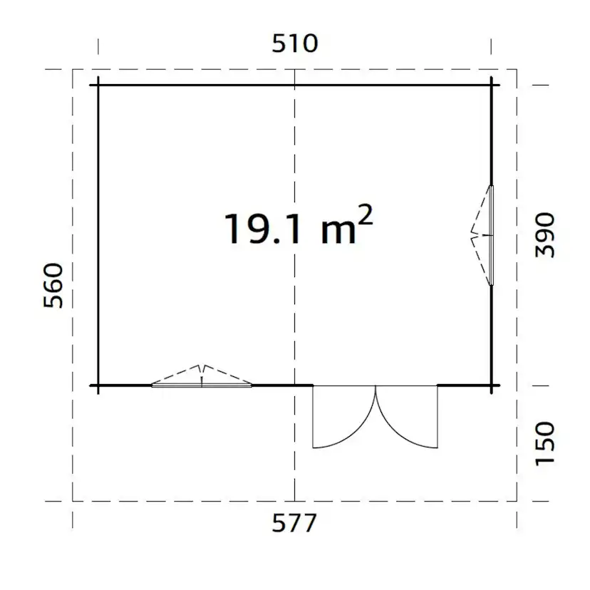Stuga Palmako Sally 19,9 m2