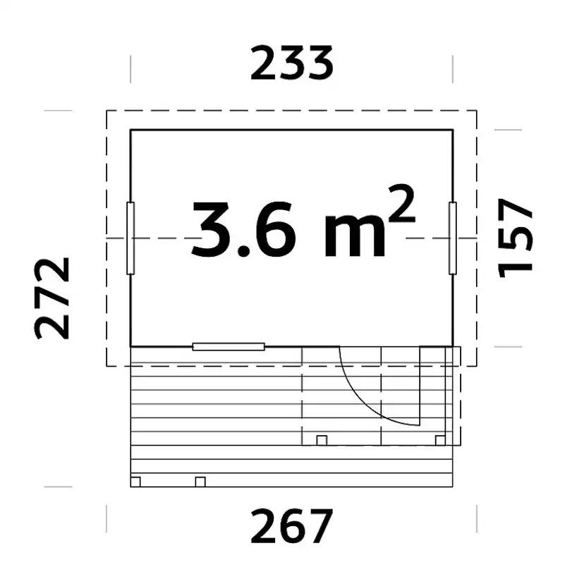 Lekstuga Palmako Otto 3,6 m2