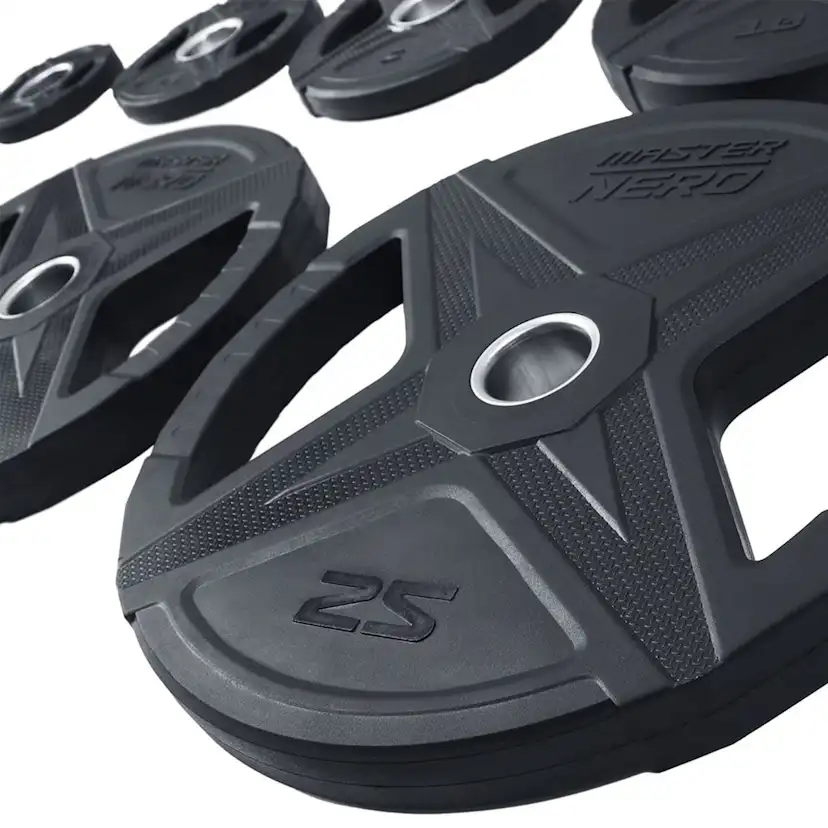 Viktskiva Master Fitness Nero Rubber