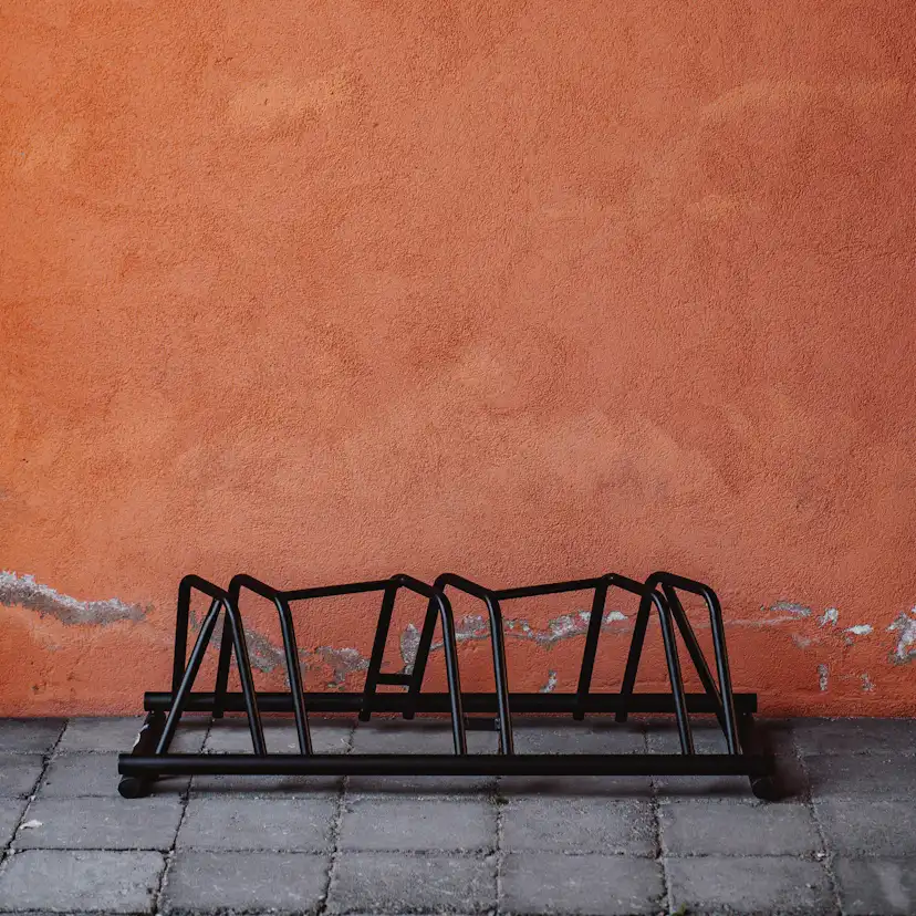 153 Cykelställ 3-platser. Svart Svart