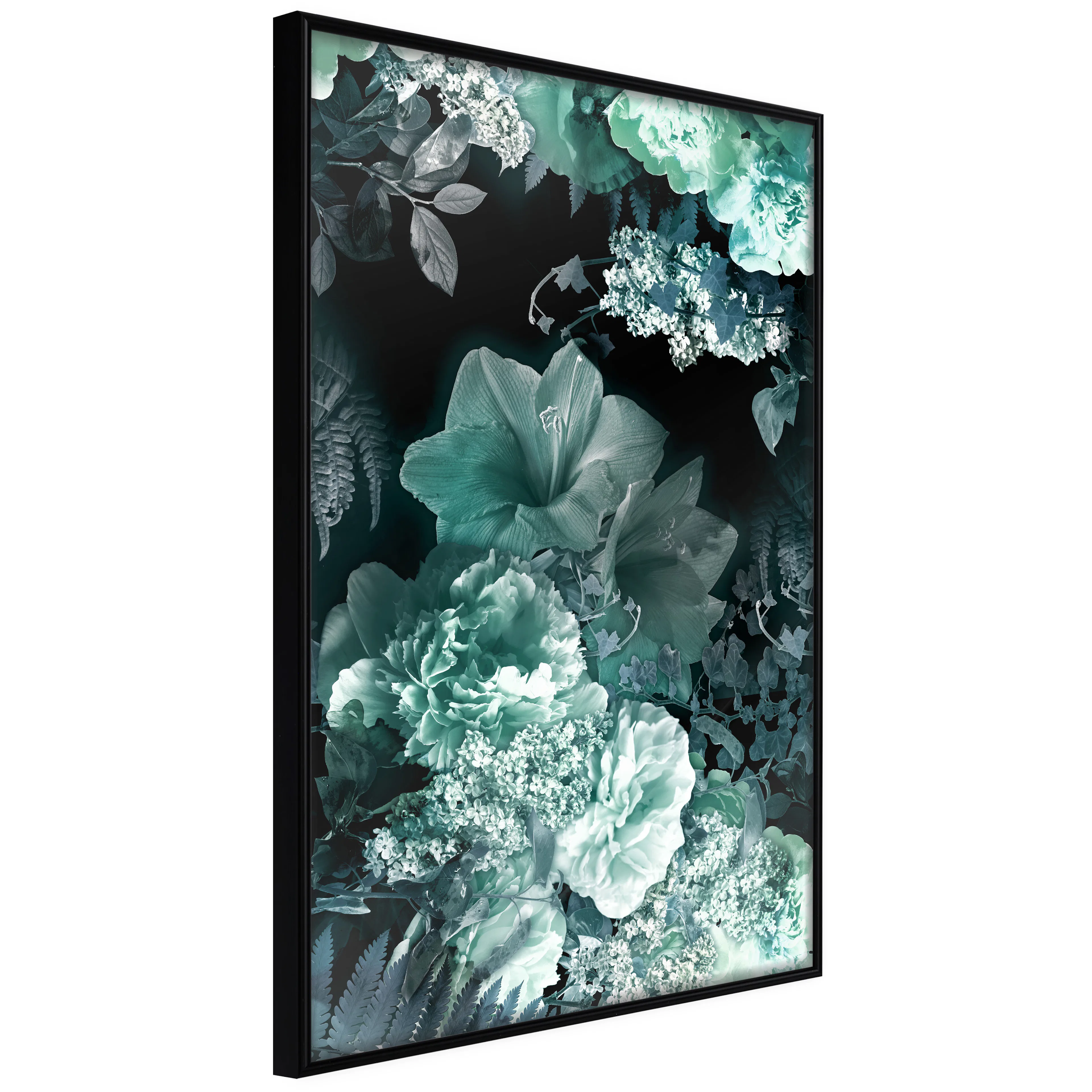 Affisch - Emerald Garden [Poster] 40x60 Svart ram, 40x60 cm