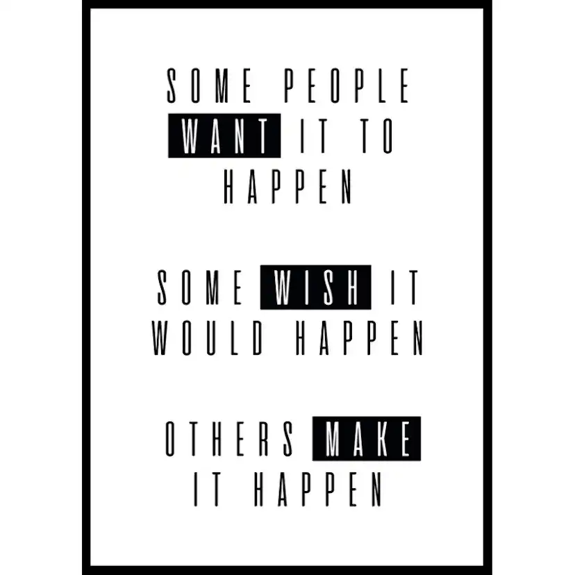 Poster Gallerix Make It Happen