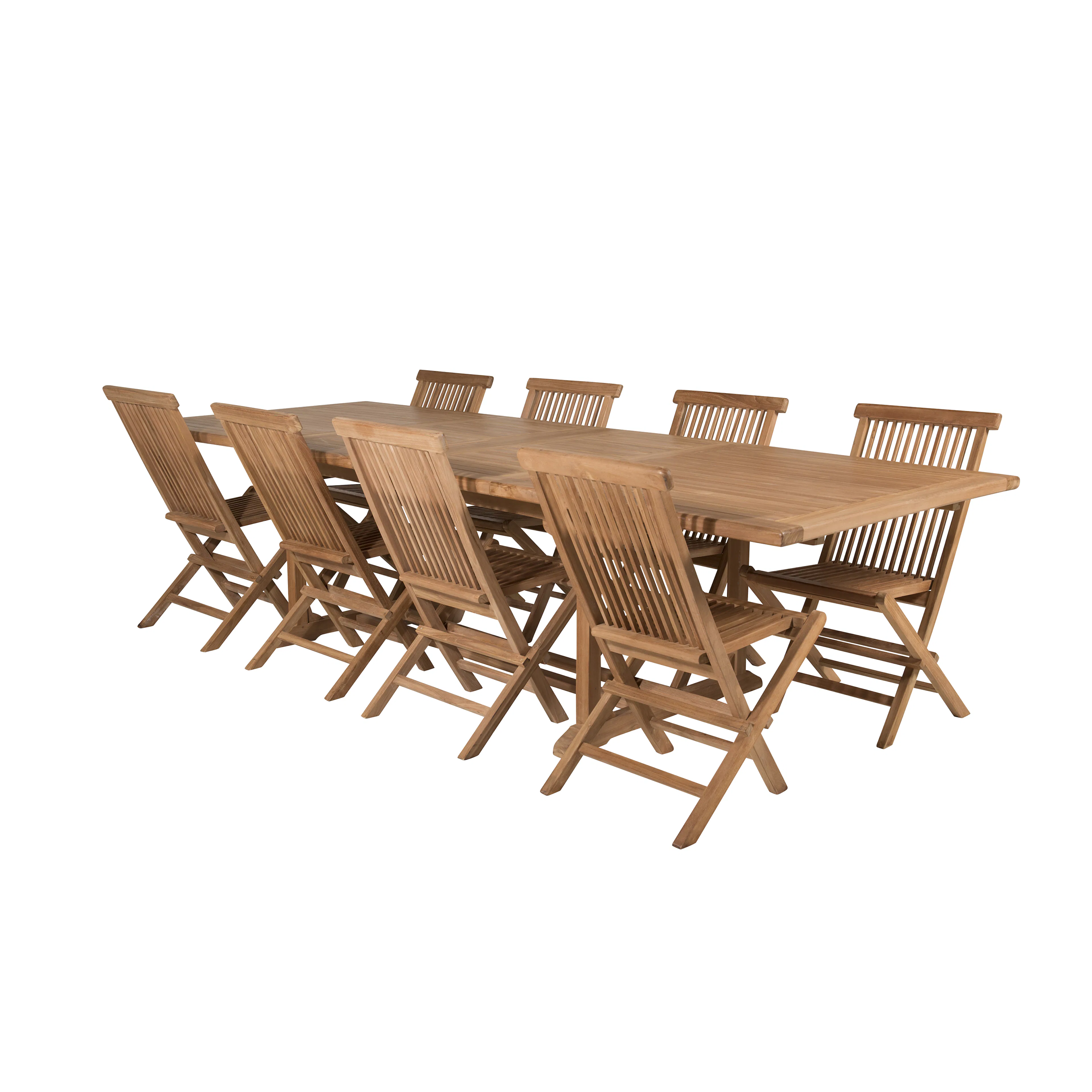 Matgrupp Venture Home Kiara 195/295 med 8 Stolar Utan Armstöd