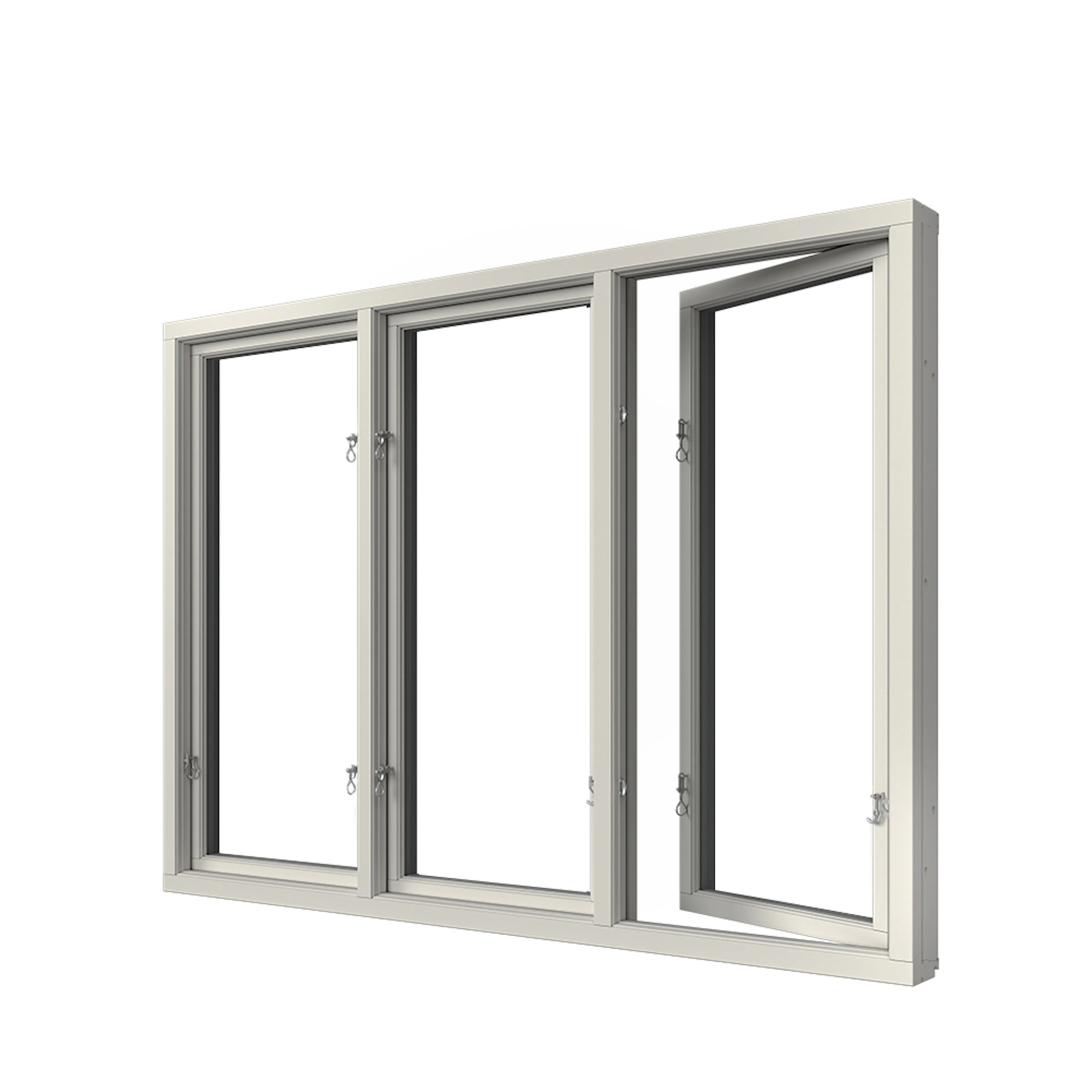 Elit Fönster MF3-AL 18x6 3-Glas Alu 3L Retro BxH:180x60Cm