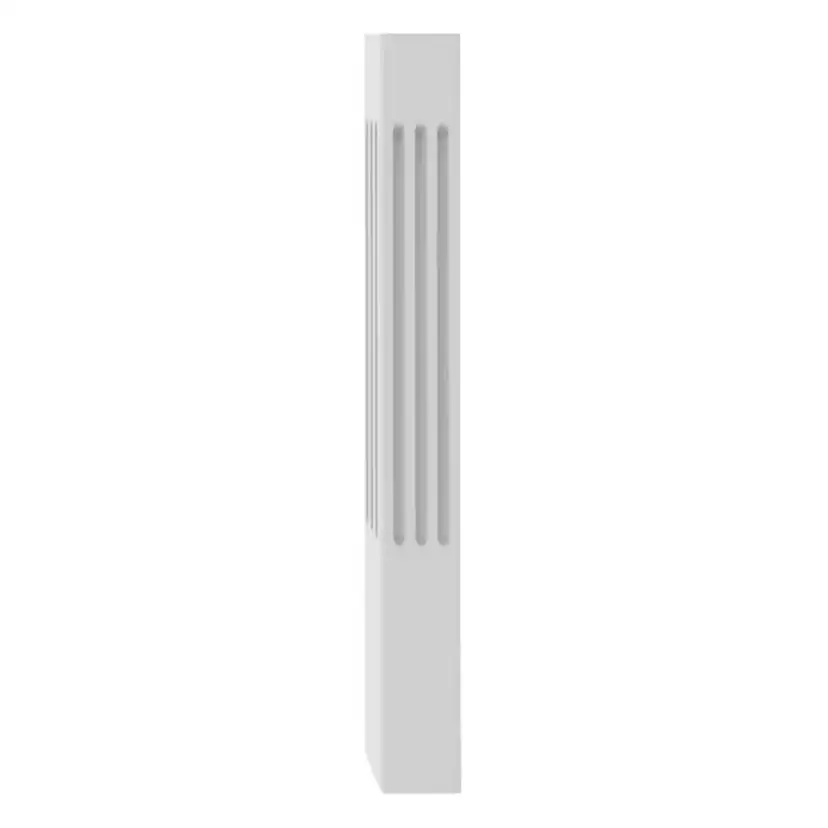 Stolpe spårad grundmålad 135x135x1250 Vit