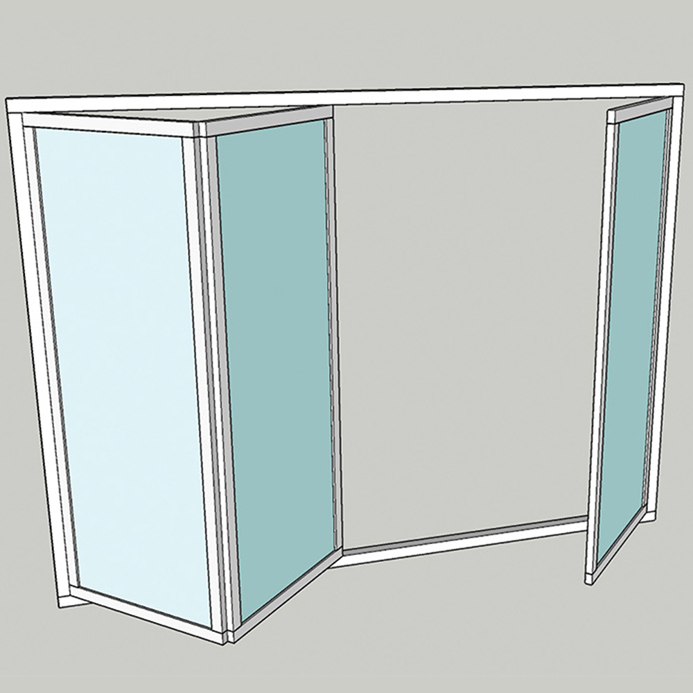 Vikparti Allvy Sunroom s75 3-Glas 3-Delad