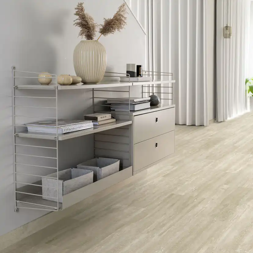 Vinylgolv Pergo Isefjord Pad Pro Greige Travertine