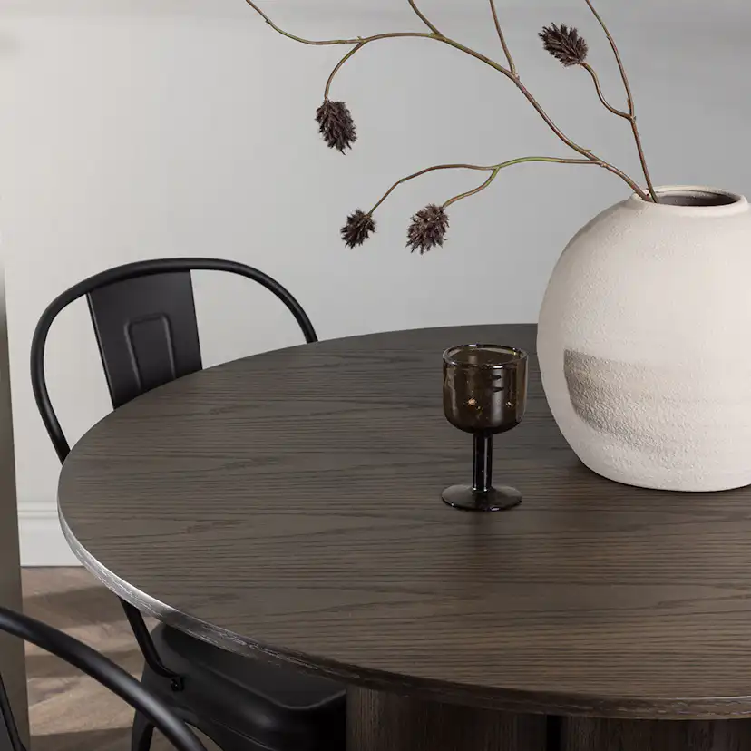 Spisegruppe Venture Home Olivia Ø 110 cm med 4 Tempe Stoler