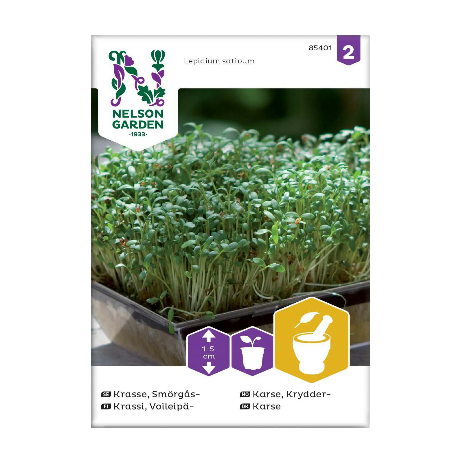 Frö Smörgåskrasse Nelson Garden