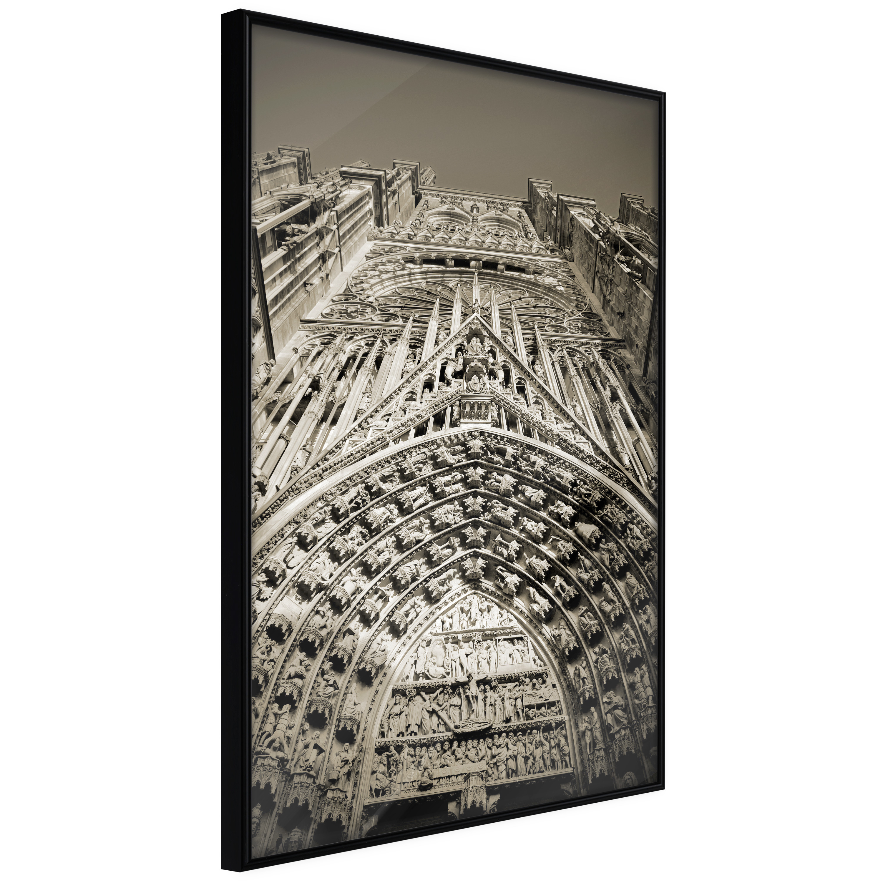 Affisch - Notre Dame Cathedral [Poster] 40x60 Svart ram, 40x60 cm