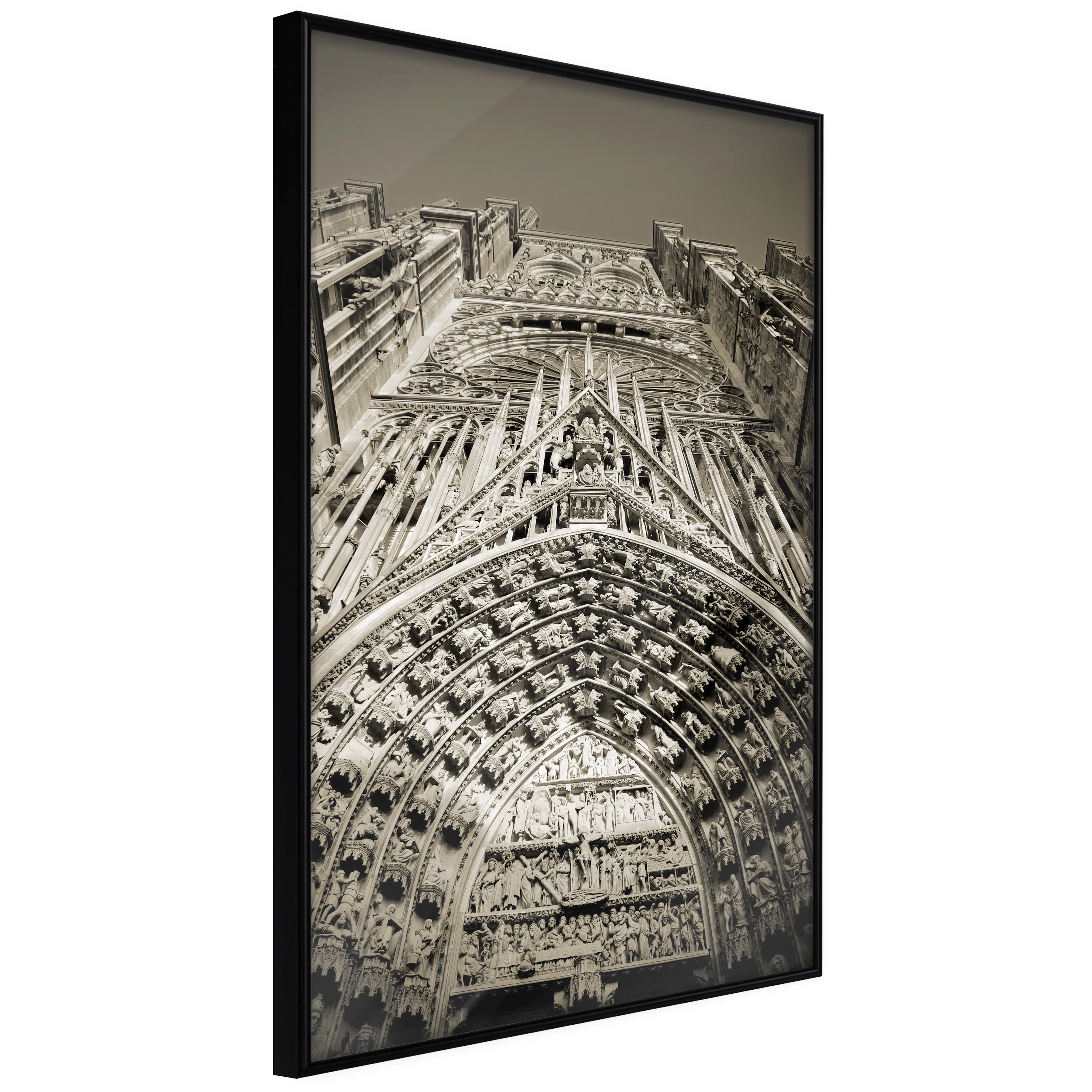 Affisch - Notre Dame Cathedral [Poster] 40x60 Svart ram, 40x60 cm