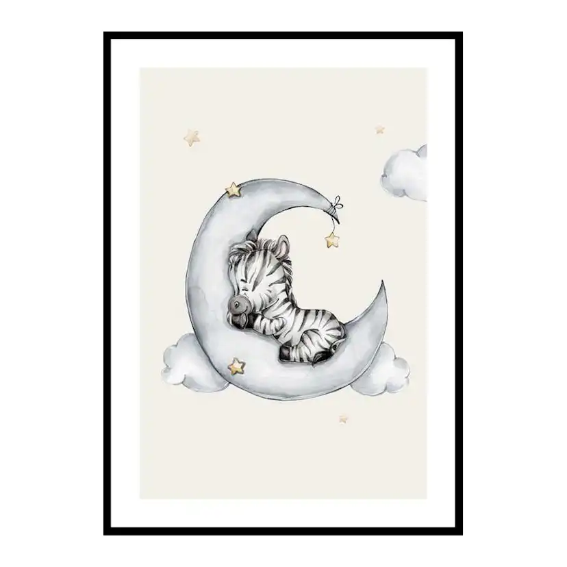 Poster Gallerix Sleeping Zebra