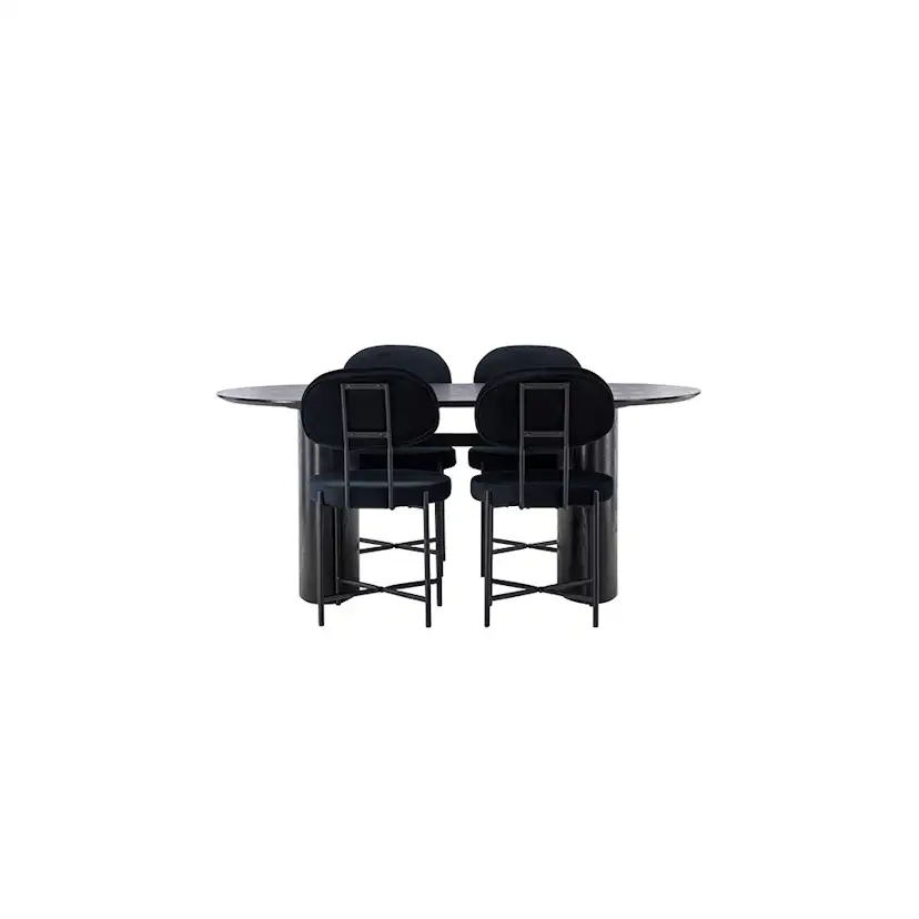 Matgrupp Venture Home Isolde med 4 st Stella stolar