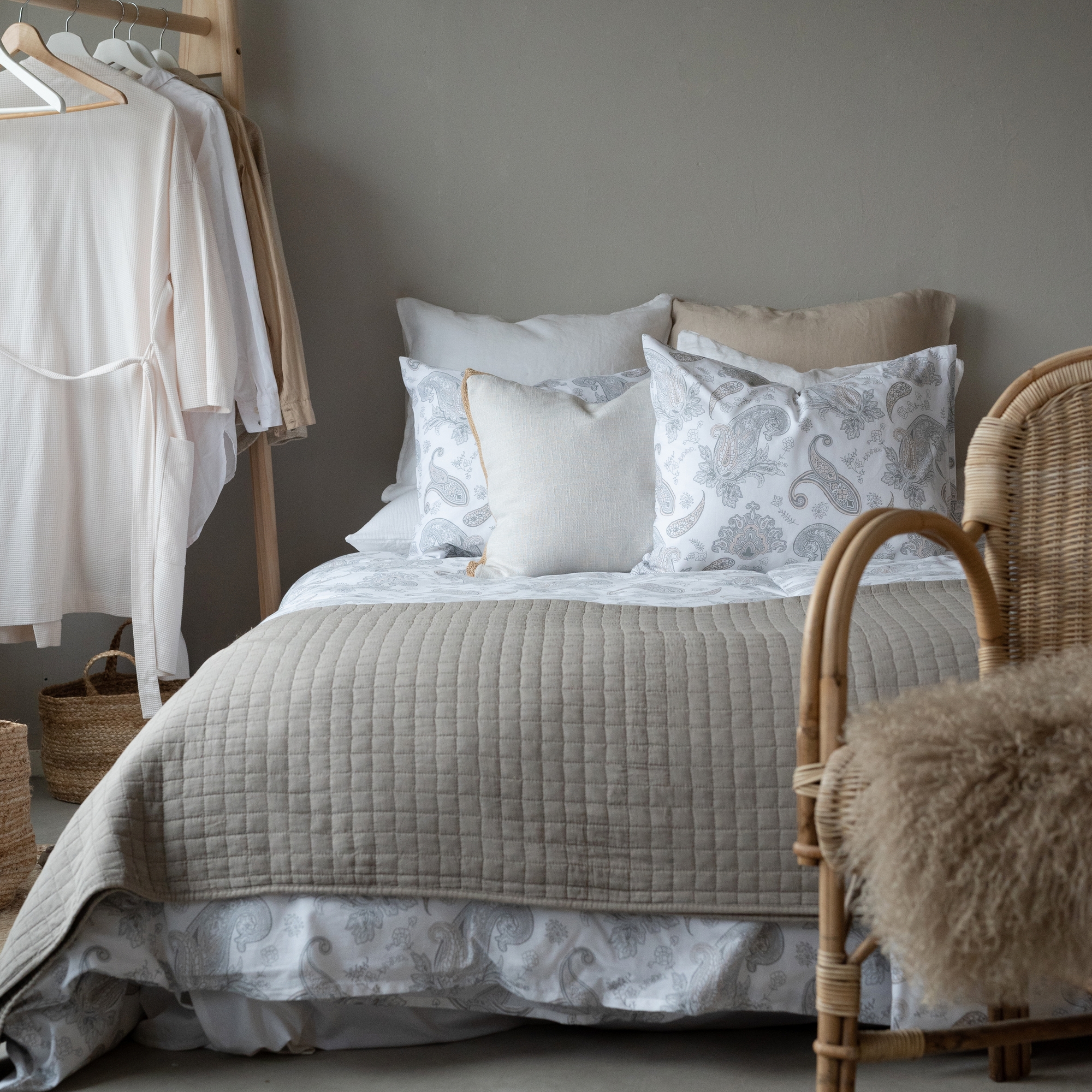 Påslakanset Borganäs of Sweden Tilly Enkelsäng Grå