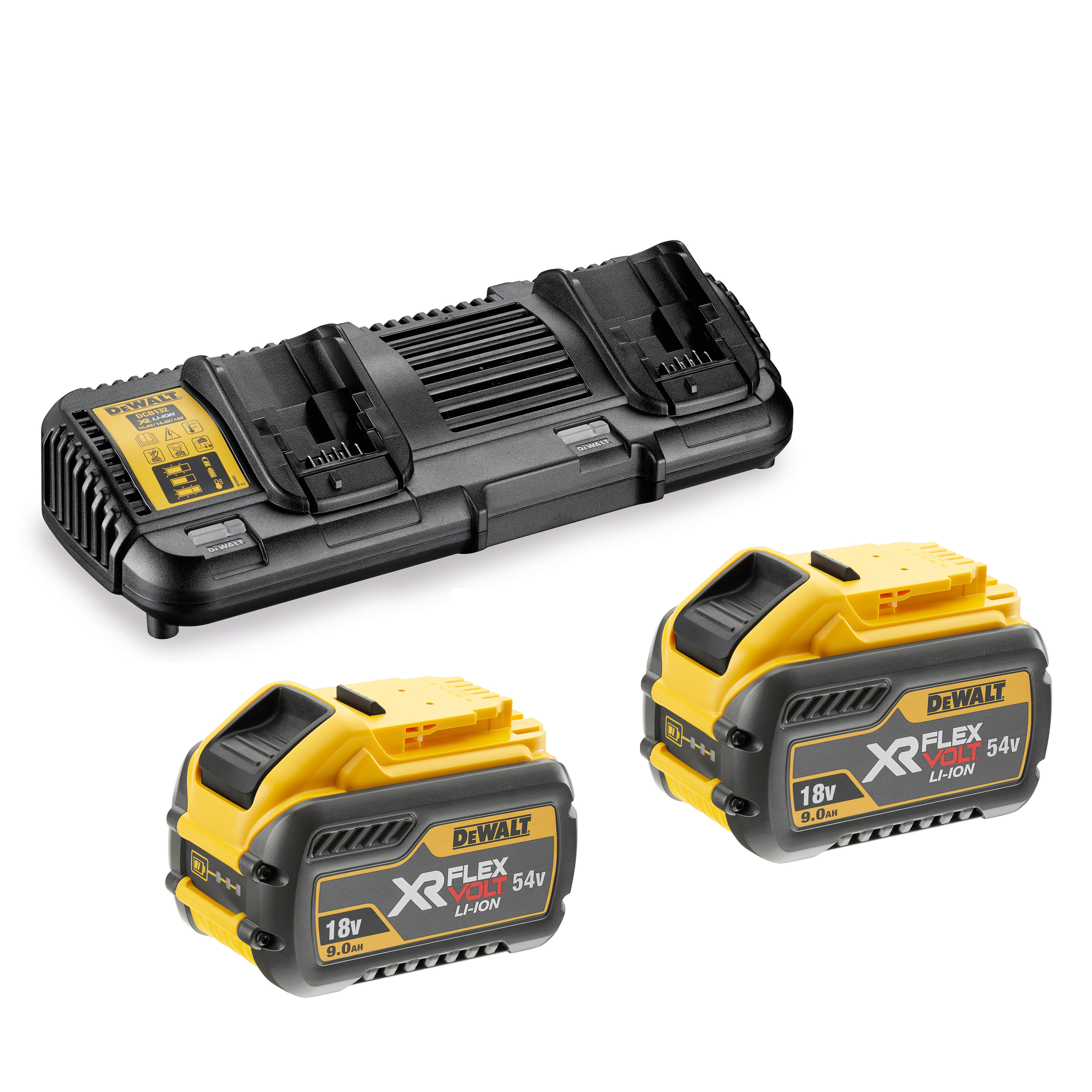 Batteri & Laddare Dewalt DCB132X2-QW 54 V