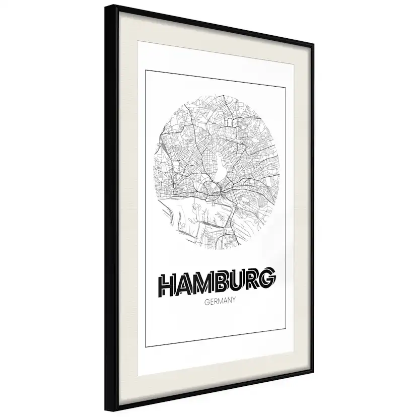 Poster Artgeist Affisch Retro Hamburg