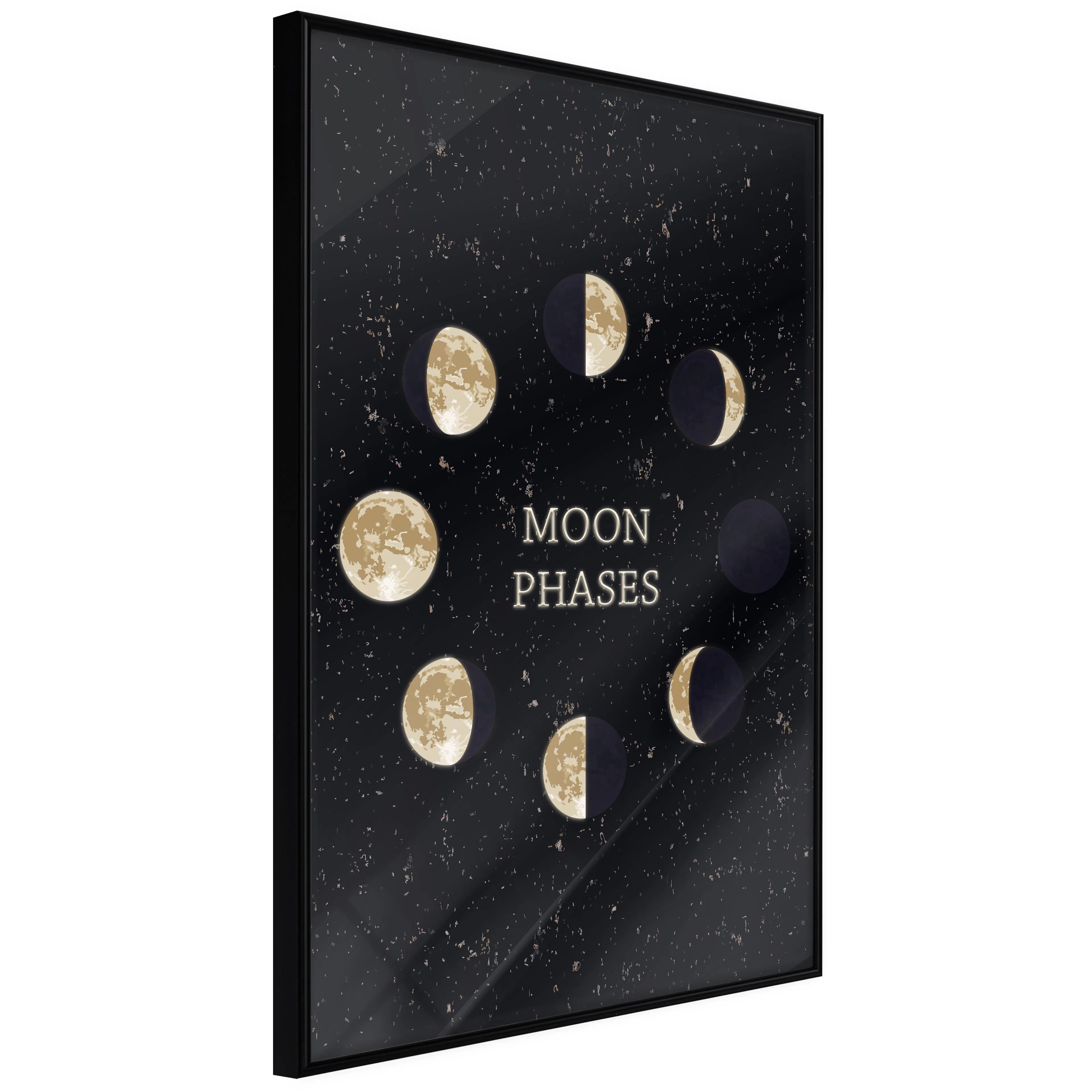Affisch - Lunar Cycle [Poster] 40x60 Svart ram, 40x60 cm