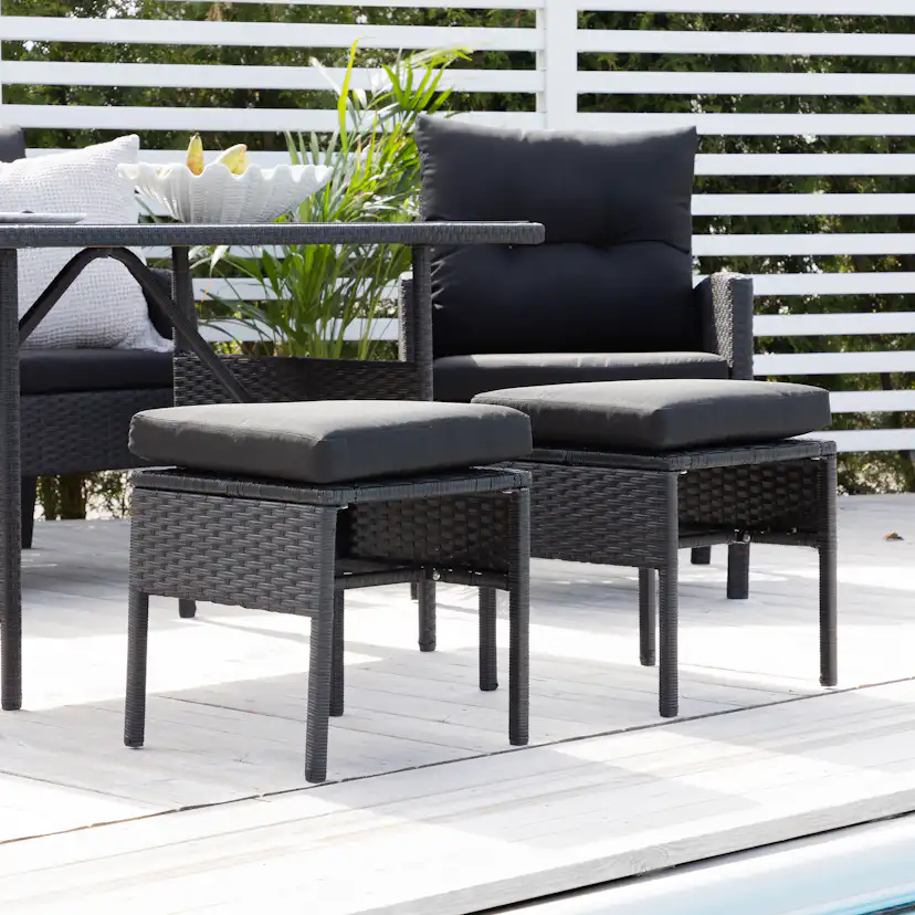 Soffgrupp Venture Home Kalle Svart Utomhus