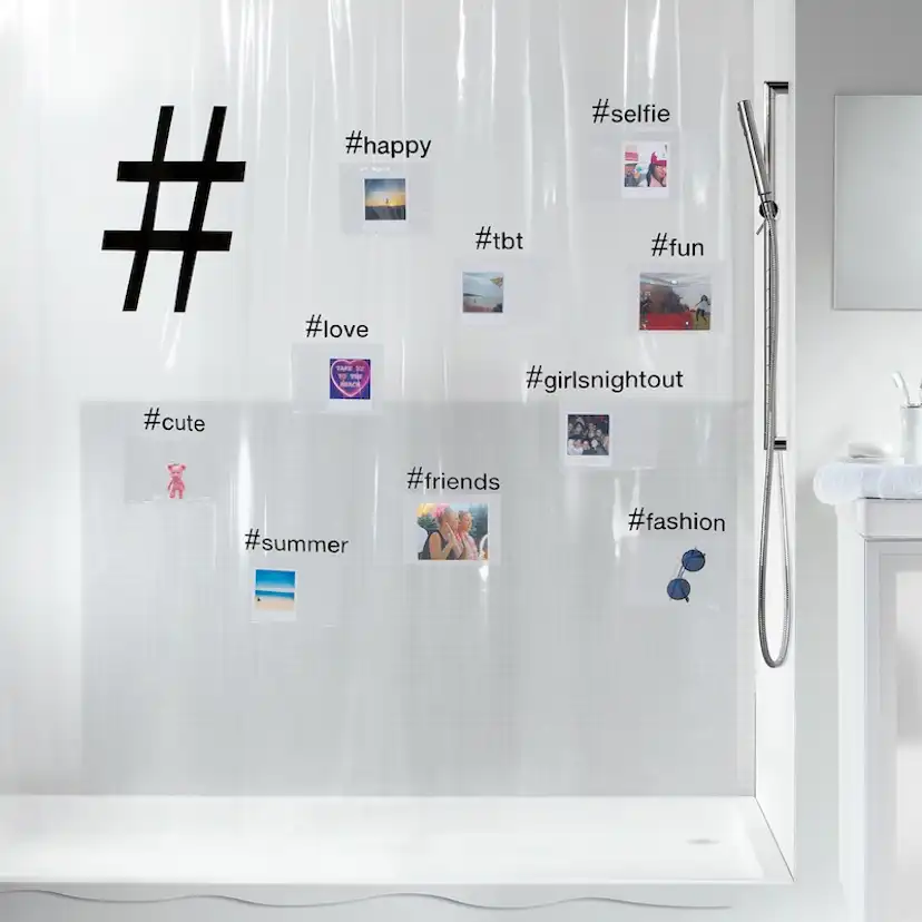 Duschdraperi Spirella Hashtag