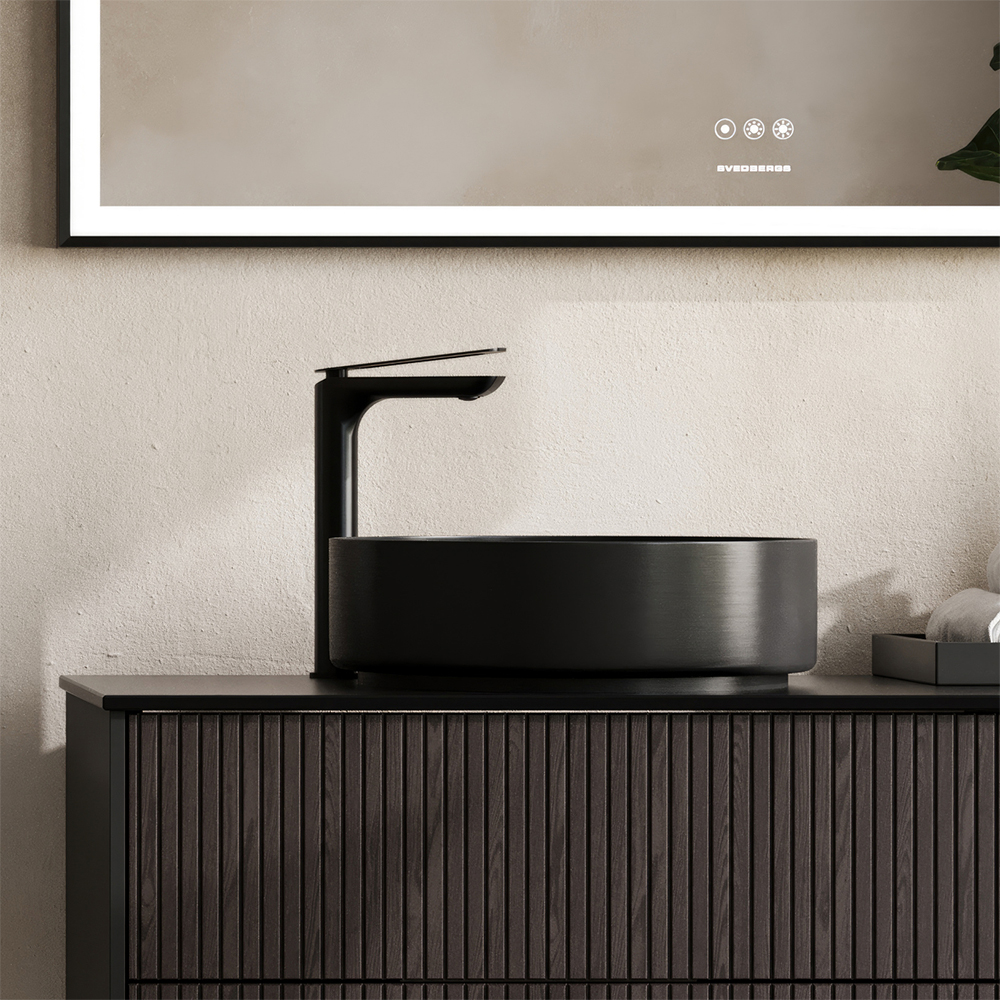 Tvättställ Svedbergs Stora Fri Ø40 Blyertssvart Blyertssvart